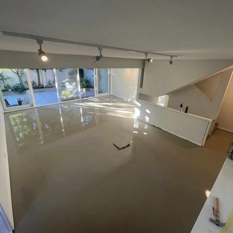 Finished living area ready for the floor covering
