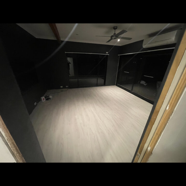 Finished room after levelling